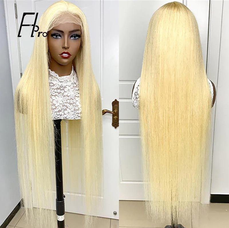 High Density 613# Blonde Full Lace Wig Straight Baby Hair